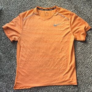 Nike DRI-Fit Short Sleeve Orange Workout Shirt Large​